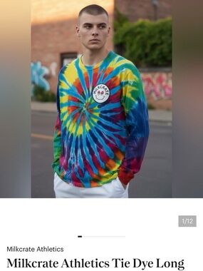 Milk Crate Athletics Tie-Dye Long Sleeve Shirt